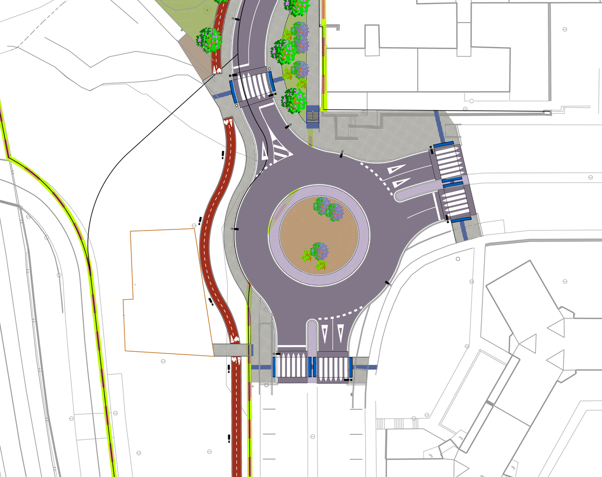 Plànol de la rotonda Plànol de la rotonda