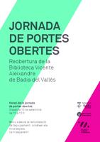 cartell portes obertes biblioteca