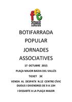 cartell Botifarrada popular JJAA FEC