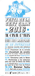 Cartell de la Festa de la Gent Gran 2016