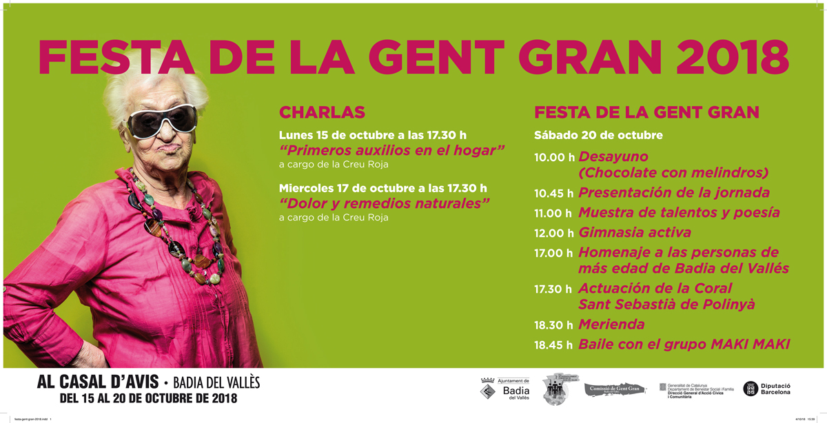 Cartell de la Festa de la Gent Gran