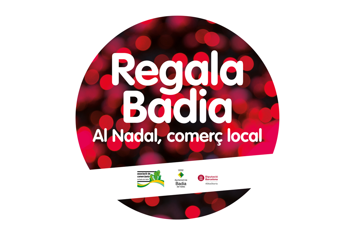 Imatge de la campanya Regala Badia. Al Nadal, comer local