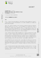 Decret que aprova la relació definitiva de persones admeses i excloses en el procés per a la cobertura definitiva de 2 places d'oficial/a de Manteniment i 1 plaça d'administratiu/va