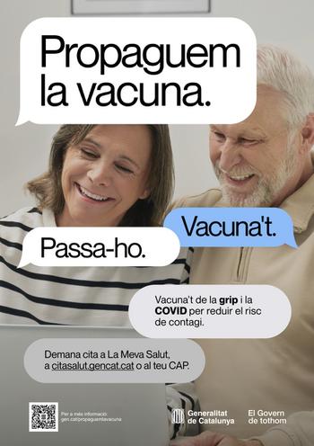 Cartell de la campanya de vacunació