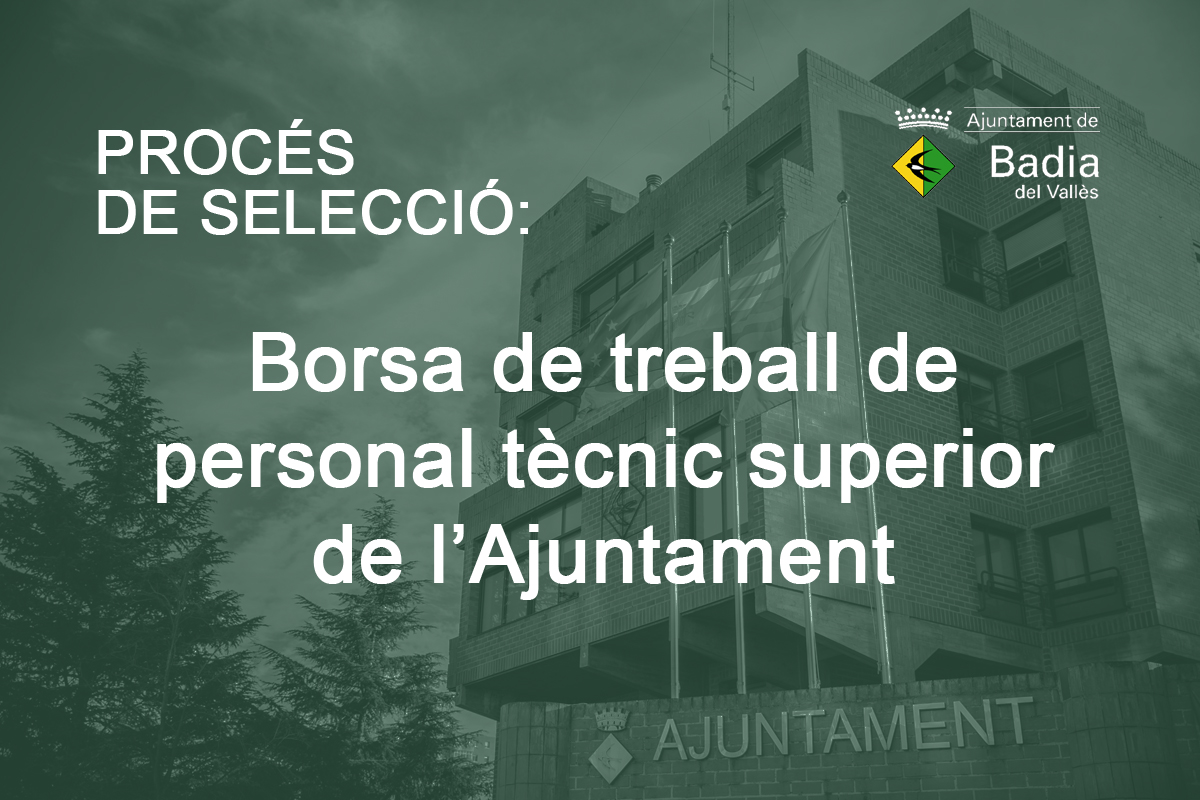 Borsa de treball de personal tcnic superior de l'Ajuntament