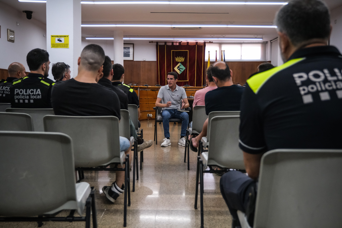 Reuni de l'alcalde amb la Policia Local