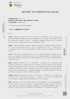 Decret de constitució de la borsa de treball proposada pel Tribunal Qualificador de personal tècnic superior, subgrup A1