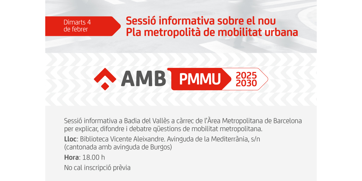 LAMB presenta a Badia el nou Pla metropolit de mobilitat urbana