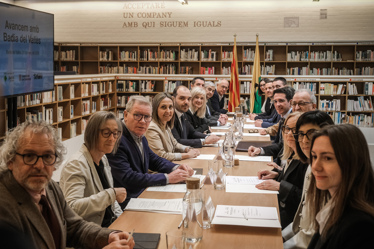 La Generalitat augmenta fins als 4,1 milions d'euros el finançament específic de Badia La Generalitat augmenta fins als 4,1 milions d'euros el finançament específic de Badia