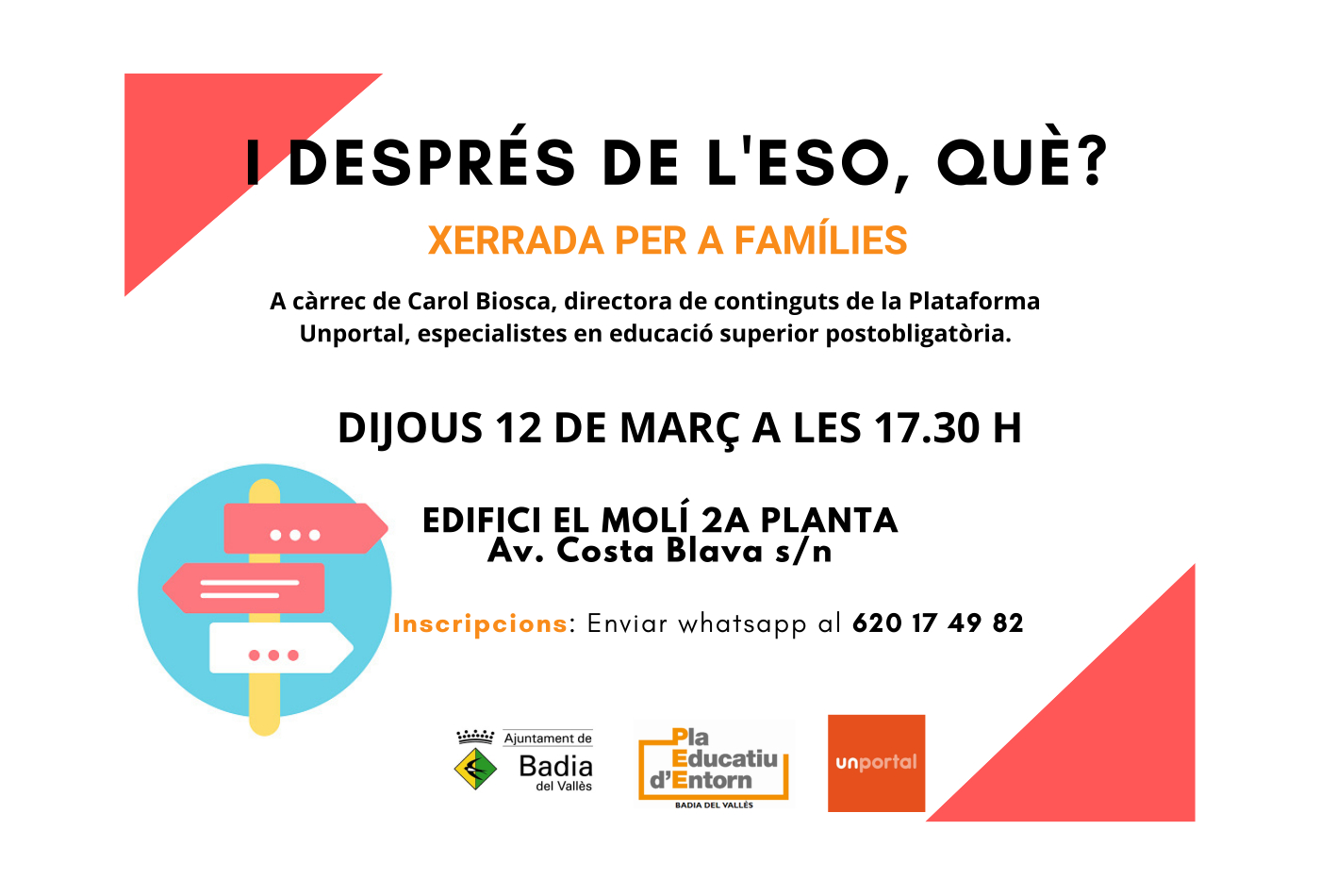 Cartell de l'activitat Cartell de l'activitat