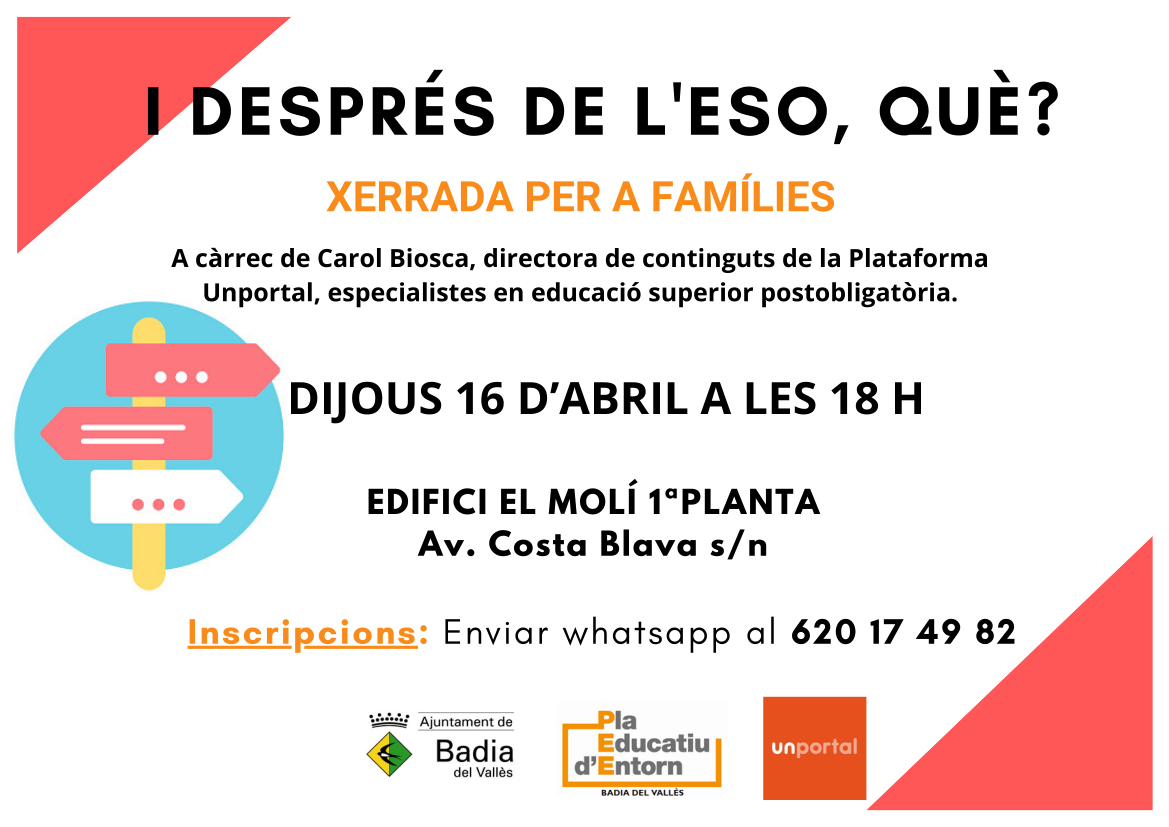 Cartell de l'activitat Cartell de l'activitat