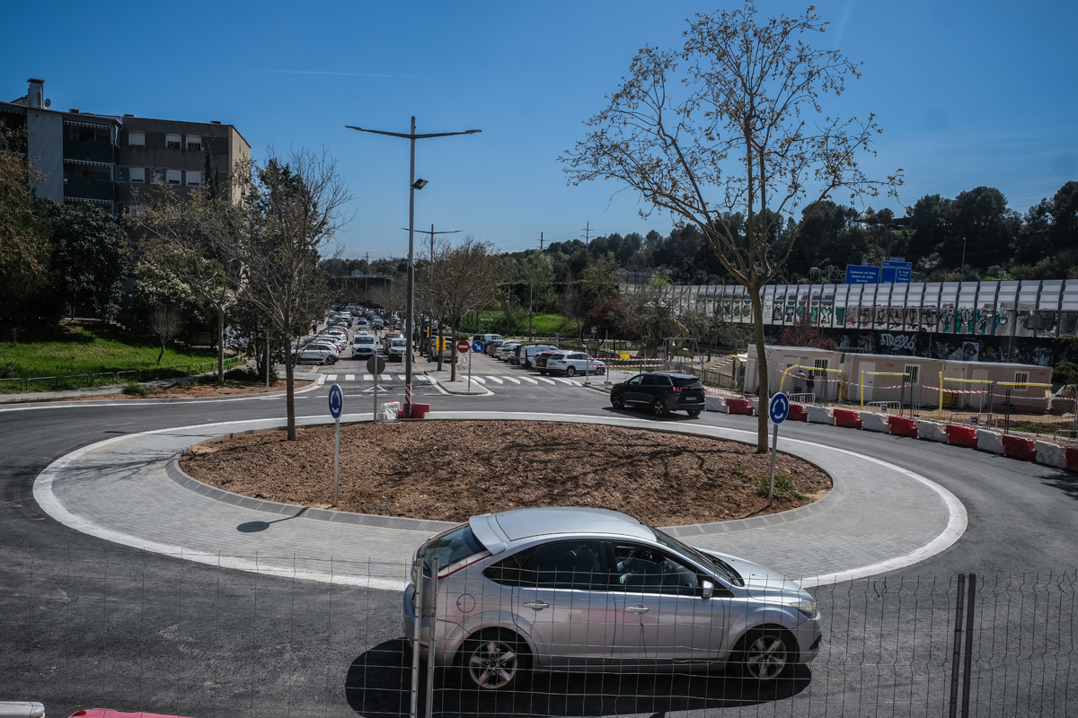 La rotonda, oberta al trànsit La rotonda, oberta al trànsit