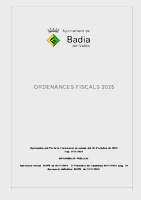 Ordenances fiscals 2025